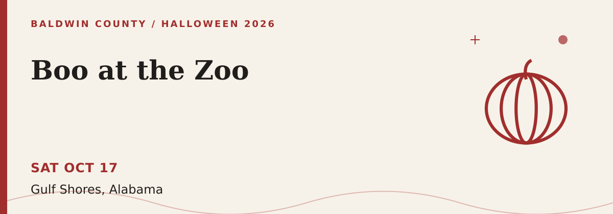 Boo at the Zoo Halloween 2026 event graphic