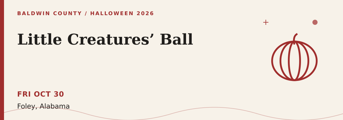 Little Creatures’ Ball Halloween 2026 event graphic