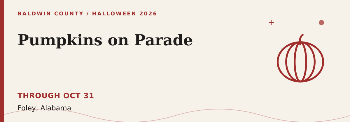 Pumpkins on Parade Halloween 2026 event graphic