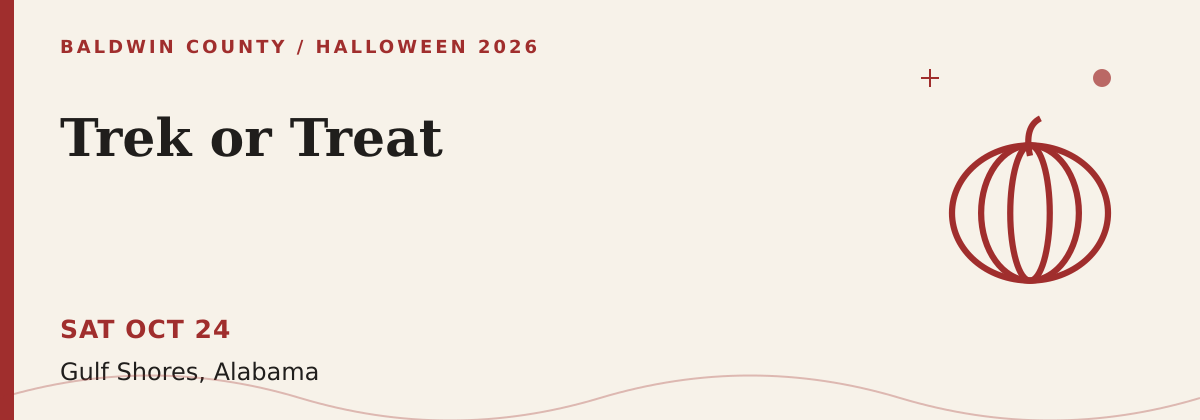 Trek or Treat Halloween 2026 event graphic